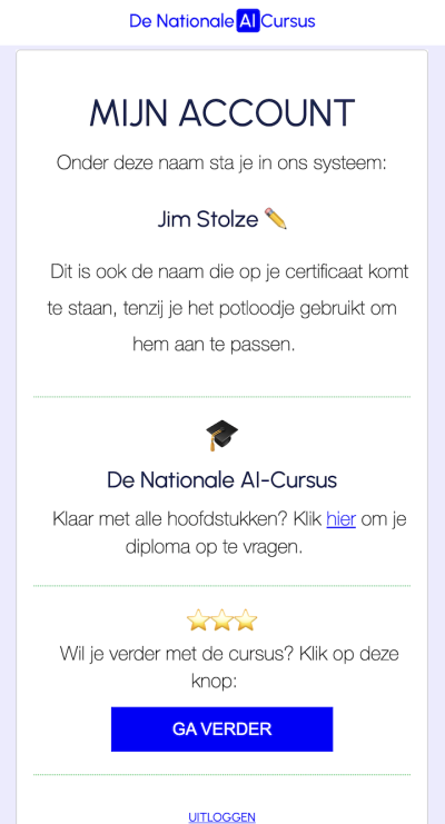 mijn account